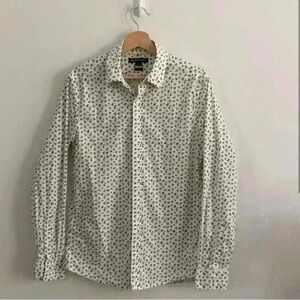 Michael Kors White Shirt with Black Pattern